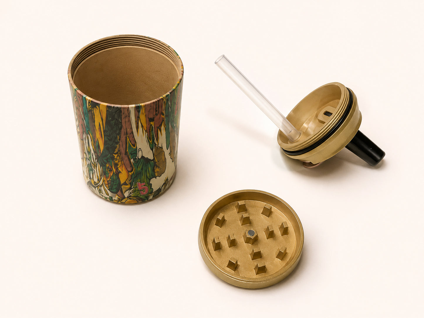 Grinder mit Bong