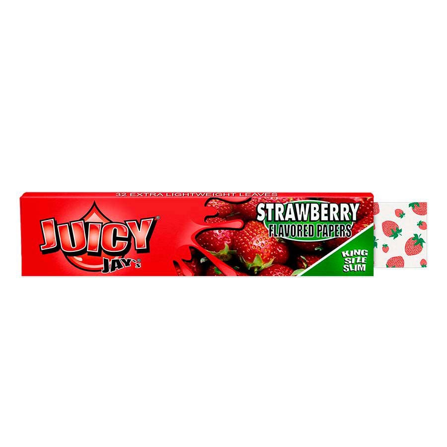 Juicy Jays Strawberry Flavoured Rolling Papers King Size Slim